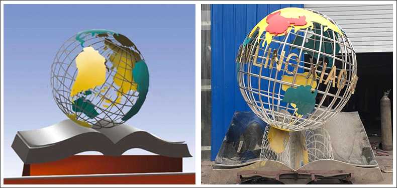 不銹鋼地球,景觀地球雕塑,學(xué)校地球儀擺件 不銹鋼地球,景觀地球雕塑,學(xué)校地球儀擺件