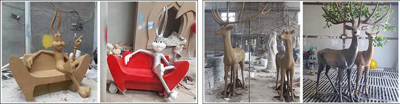 玻璃鋼雕塑制作流程，仿真景觀雕塑廠家