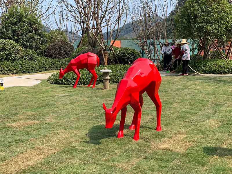 玻璃鋼雕塑工廠,機械鹿擺件 玻璃鋼雕塑工廠,機械鹿擺件