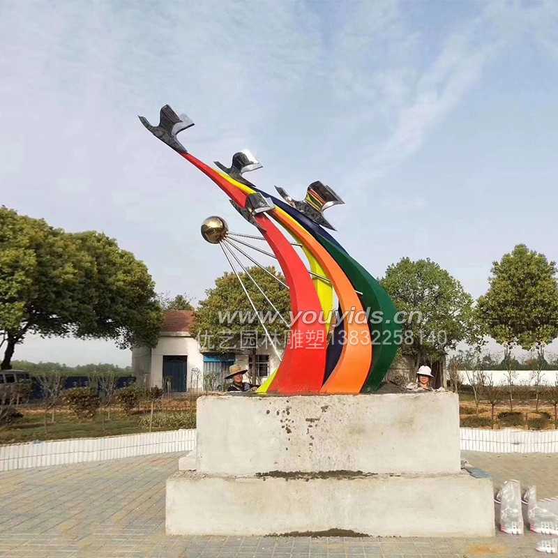 不銹鋼雕塑校園雕塑制作 不銹鋼雕塑校園雕塑制作