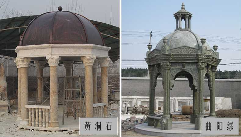 歐式景觀亭子，石雕大理石亭子，河北涼亭廠家